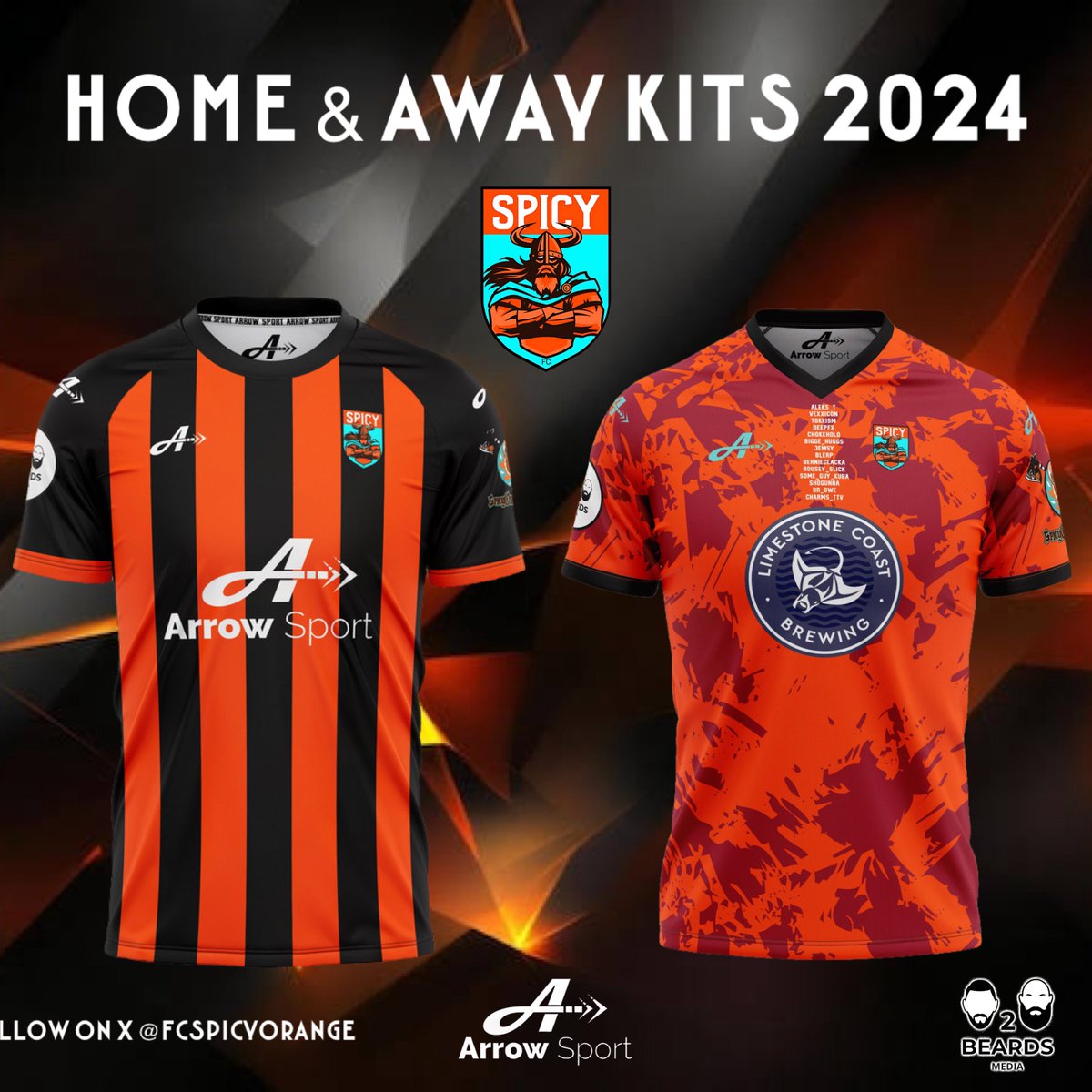 FCSpicyOrange's tweet photo. Oranges everywhere, your FC Spicy 2024 Home &amp; Away kits are available RIGHT NOW!
Get your slice of history to wear the kits from our inaugural season! 
#MonTheOranges 🍊⚽️
https://t.co/0d3BS7kKfz https://t.co/qnDtBAkKQd