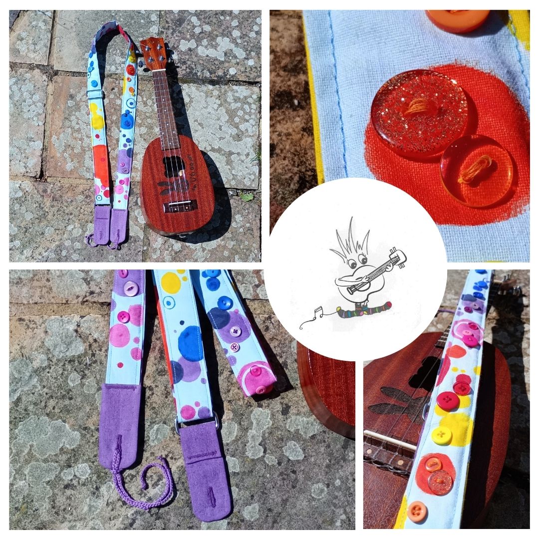 vickyfully's tweet photo. Hand painted Unique Ukulele Strap - Folksy https://t.co/5vKoYurpXR #newonfolksy https://t.co/yJivMGEPkh