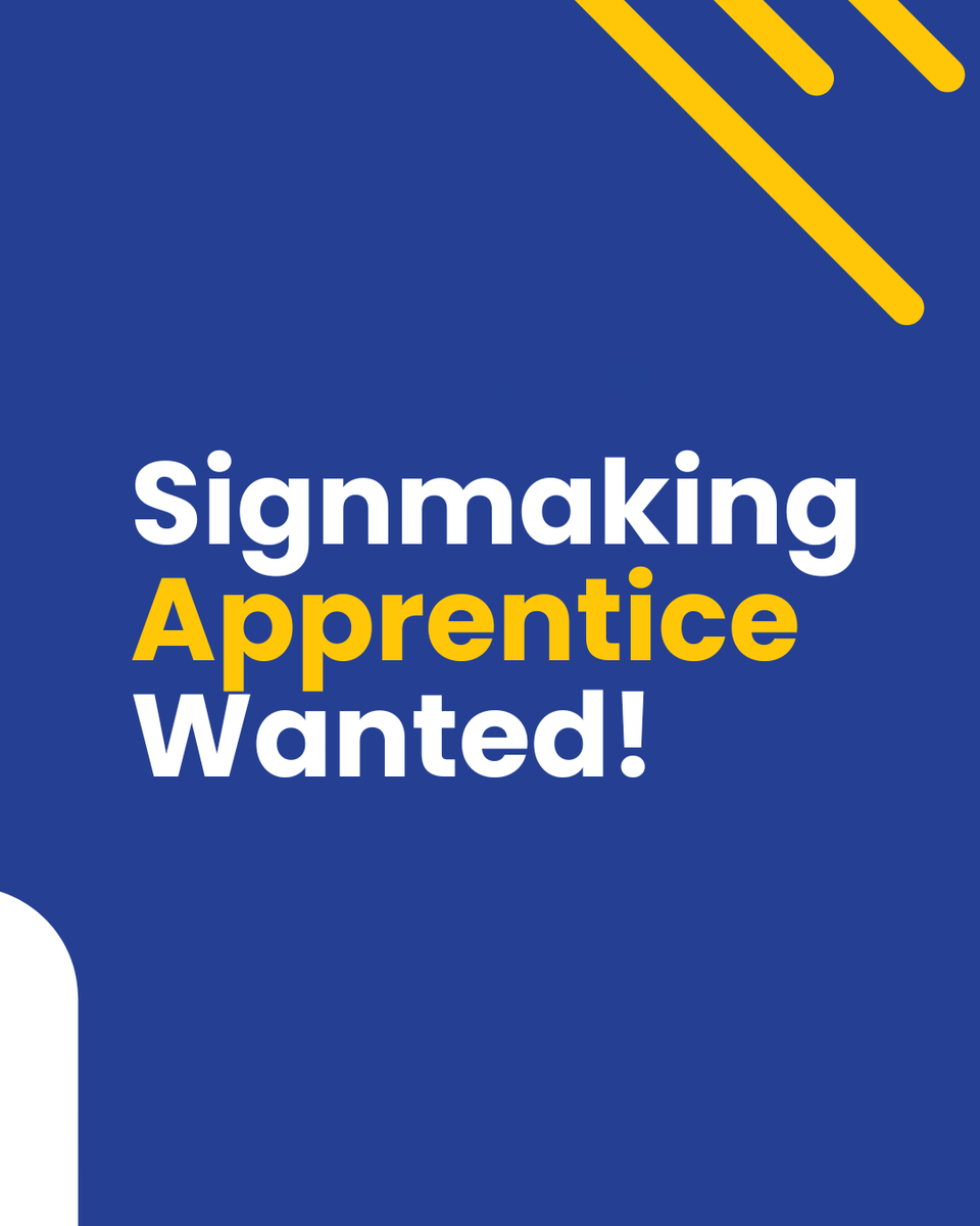 Exciting opportunity! 🌟

We're seeking an apprentice signmaker 🚀

Great chance to learn, work on exciting projects &amp; develop skills. Interested?

Send CVs to info@displaysigns.net or call 01895812161! ☎️

#displaysigns #uksigns