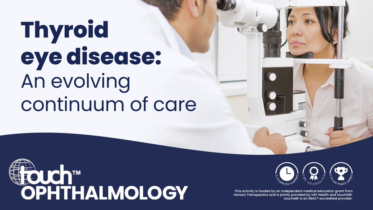 Three experts break down the mechanisms, risk factors, symptoms, and diagnosis of thyroid eye disease. Gain key insights from leading professionals in the field.

🔗 Learn More: ow.ly/k3wL50SXtQl

#MedEd
#TED
#GravesDisease
#Endocrinology
#Ophthalmology
#ThyroidEyeDisease