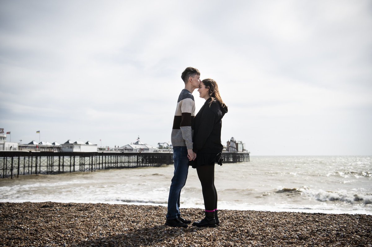 MissGox's tweet photo. Off for my final wedding dress fitting! 26 days to go 😍@CadetGrumpyDuck have a throw back from our first photo together 🤭💖😍 https://t.co/ghLf4V98Ps