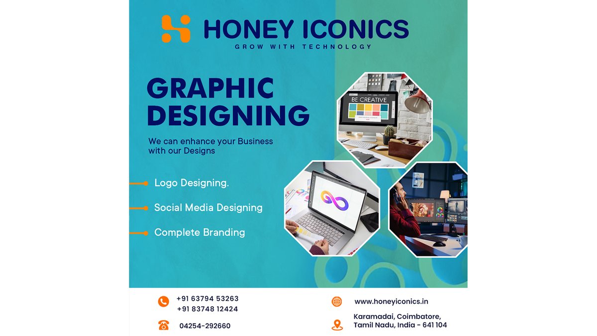 arul031981's tweet photo. 🎨 Make Your Brand Unforgettable with Honeyiconics! 🎨

Searching for exceptional graphic designing services in Coimbatore? At Honeyiconics, we bring your brand's vision to life through stunning visuals and creative designs. 

#GraphicDesign #Honeyiconics #BestGraphicDesign https://t.co/5DQ8so15ZL