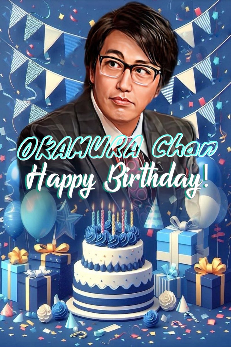hirocks6169's tweet photo. 〈★YASUYUKI OKAMURA PHOTO DE ART WORK GALLERY★〉岡村ちゃん、59歳のお誕生日おめでとうございます！🤩🎁🎂🎉🎸🎶✨ #岡村靖幸 #YasuyukiOkamura #岡村靖幸生誕祭 #青春59きっぷ #写真を元に自分なりに加工してアートワーク作品を作ってみた https://t.co/VsndSbK0jZ