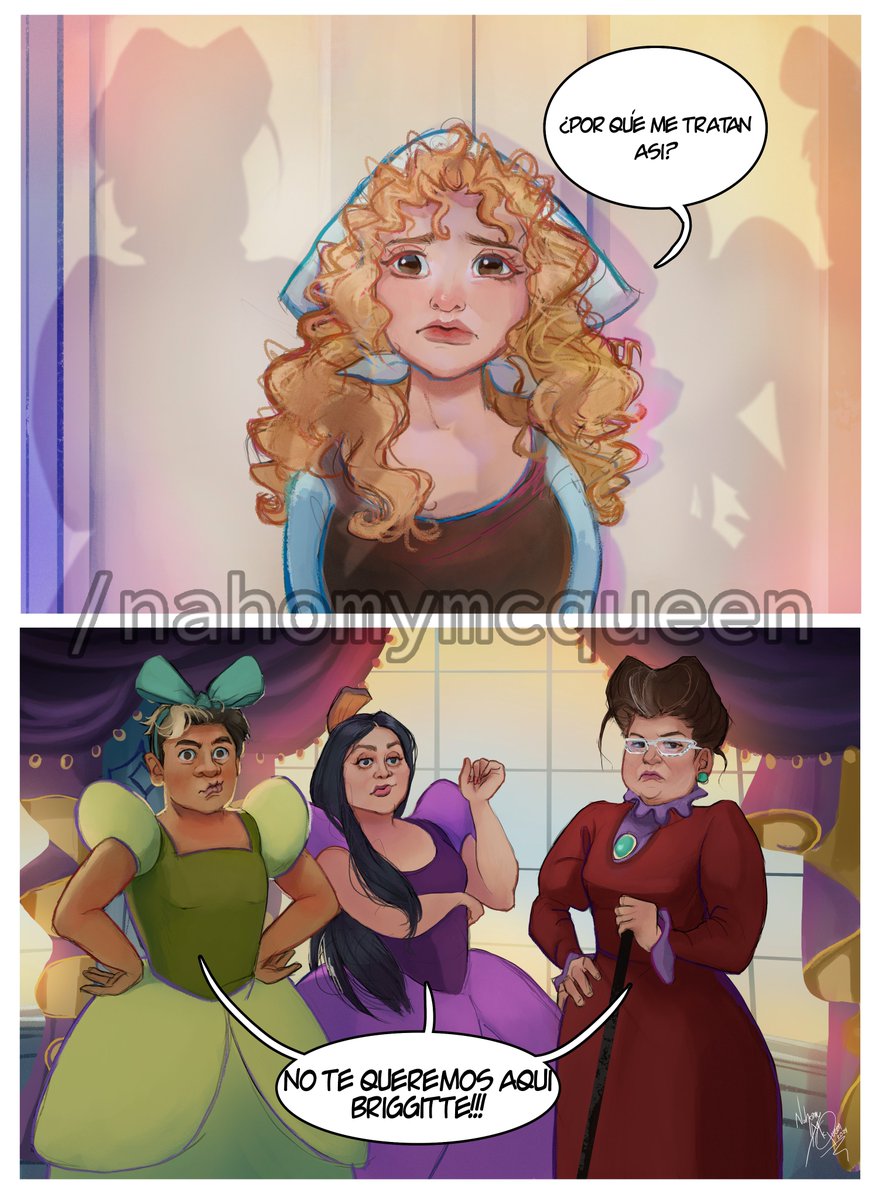 NahomyMcQueen's tweet image. Dibuje a Brillitos como Cenicienta pechocha 🥹👑