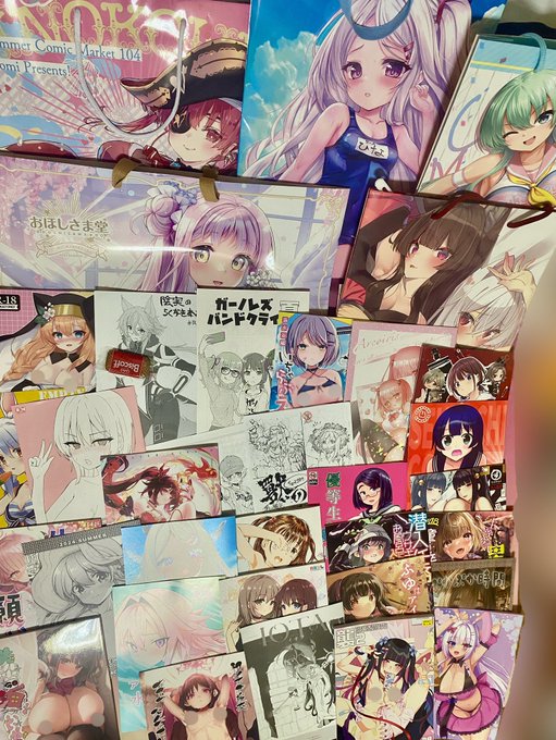 C104の戦利品と
頂き物(一分)です!
ゆっくり読みます、楽しみ〜😊
ありがとうございました✨ 