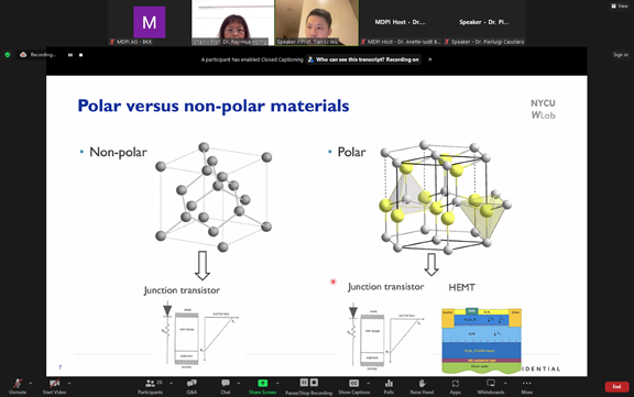 ElectronicsMDPI's tweet photo. 🔜Now's the Time!
 📢The webinar entitled "Recent Progress in #SemiconductorDevices" has begun.
📷 Webinar platform: Zoom
Register at  https://t.co/YjmqLdzWzb
Then you'll get a link to join❤️ https://t.co/P9LY4s79PW