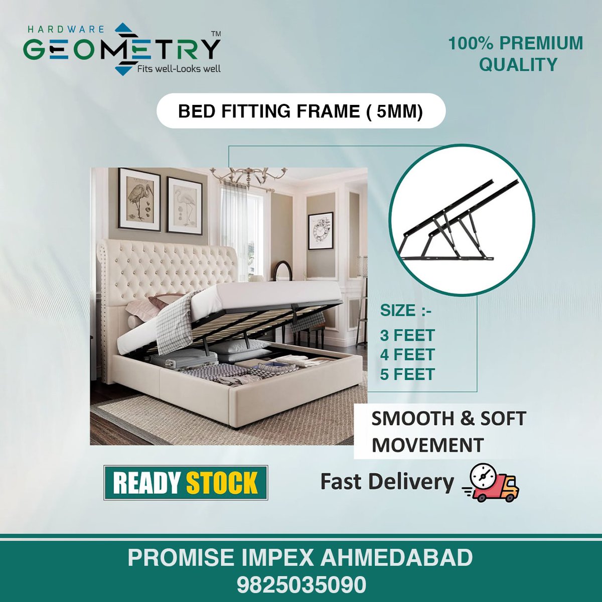 ViewHardware's tweet image. 𝐏𝐫𝐨𝐦𝐢𝐬𝐞 𝐈𝐦𝐩𝐞𝐱 (𝐀𝐡𝐞𝐦𝐝𝐚𝐛𝐚𝐝)

Contact No:9825035090
Email:promiseimpex@outlook.com

For Inquiry Via WhatsApp 
Click:wa.link/5r8tox

#bedfitting#bedfittigframe#readystock#fastdelvery#promiseimpex#hardware#geometry