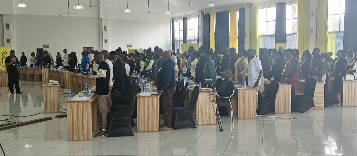 160 amnesty Kenya delegates and staff observe a moment of silence to honor protestors who died during the #RejectFinanceBill2024 protests <a href="/AmnestyKenya/">Amnesty Kenya</a> annual delegates conference begins in Nairobi.
#ADC2024 
<a href="/AmnestyMombasa/">Amnesty Mombasa Circle of Conscience</a> <a href="/AmnestyNakuru/">Amnesty Nakuru Circle of Conscience</a> <a href="/citizentvkenya/">Citizen TV Kenya</a>  <a href="/ntvkenya/">NTV Kenya</a> <a href="/tv47news/">TV47</a>
