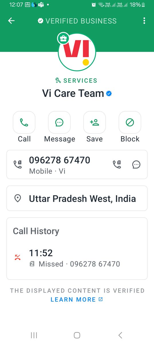 Tima01071978's tweet photo. @ViCustomerCare see how are your customer care executive mentally harassing customers after port out request with so many back to back calls https://t.co/S3X13qb8hQ