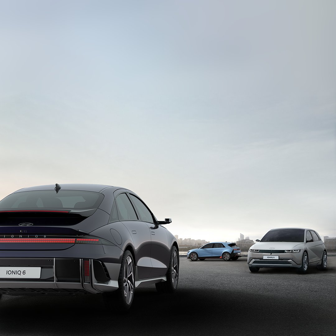 HMGnewsroom's tweet image. Explore a new level of driving excellence with the #IONIQlineup. Whether you are drawn to cutting-edge technology, high performance, or refined elegance, each #IONIQ model has you covered.

For more ▶ bit.ly/4fIRJvg

#Hyundai #IONIQ5 #IONIQ5NLine #IONIQ6 #IONIQ5N #EV