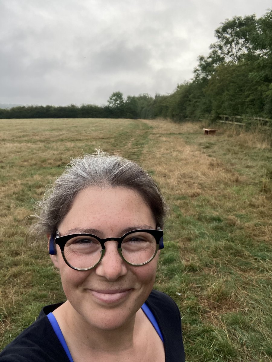 Morning walk; training for my #75milesin24hours has been great for getting me back in the habit of getting out the door first thing, which can be harder when you work remotely. 
Lovely tour of the local fields, albeit a muggy one! #connecttonature