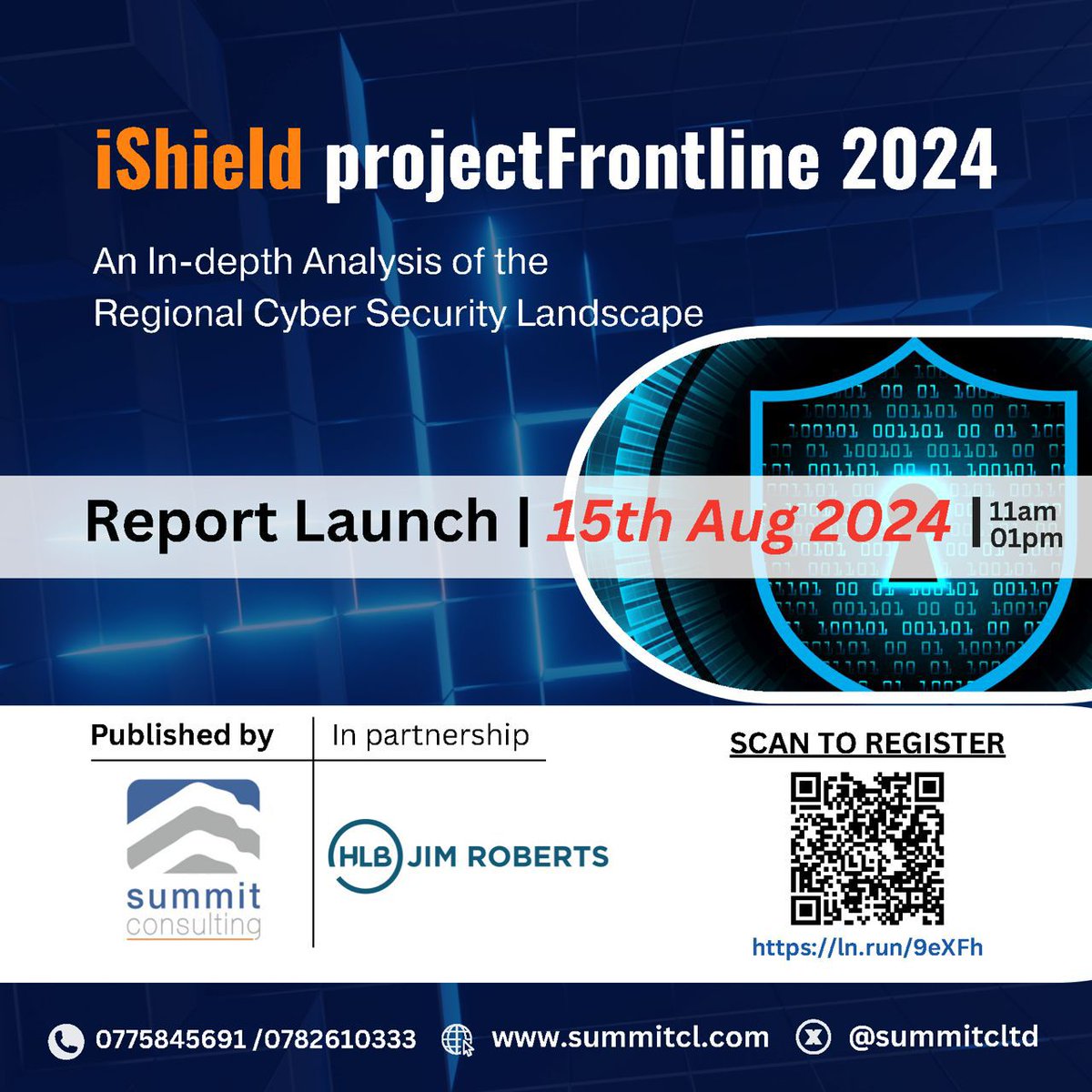 ICPAU1's tweet photo. Dont miss this chance to stay ahead in cybersecurity with the iShield 360 Project Frontline 2024 Report Launch, a session by Summit Consulting and HLB Jim Roberts this morning, from 11 AM.
Secure your spot via https://t.co/zxxVNUWJfk
#WeCreateImpact #iShield360 https://t.co/tyU1SL9GHt