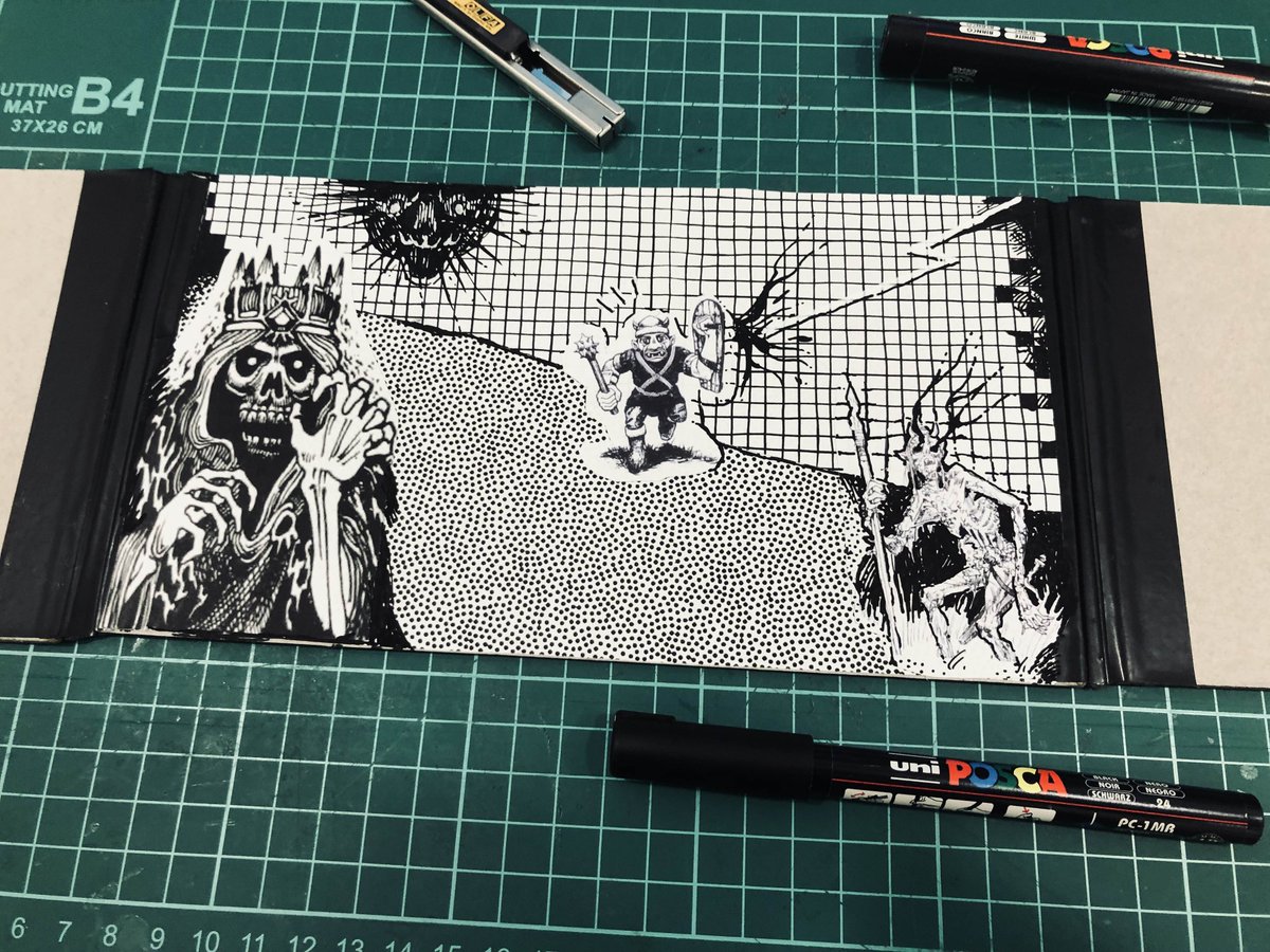 Brandon Yu (@chaoclypse) on Twitter photo Making a small GM screen - trying my hand at collage art!
Inspired by <a href="/jpcoovert/">JP Coovert</a>'s video! Definitely check it out: youtube.com/watch?v=zAWxhF… Making a small GM screen - trying my hand at collage art!
Inspired by <a href="/jpcoovert/">JP Coovert</a>'s video! Definitely check it out: youtube.com/watch?v=zAWxhF…