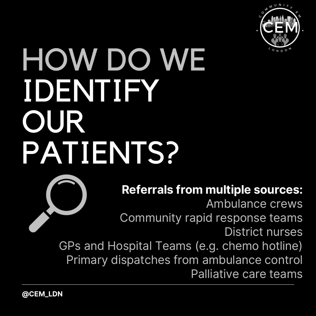 CEM_LDN's tweet photo. Identifying which patients will benefit from being seen by a CEM team is challenging. 

We have excellent links to a number of community and in hospital groups and discuss referrals throughout the day to work out who we can add value to and who we can signpost to another team. https://t.co/8q6DI98Jnv