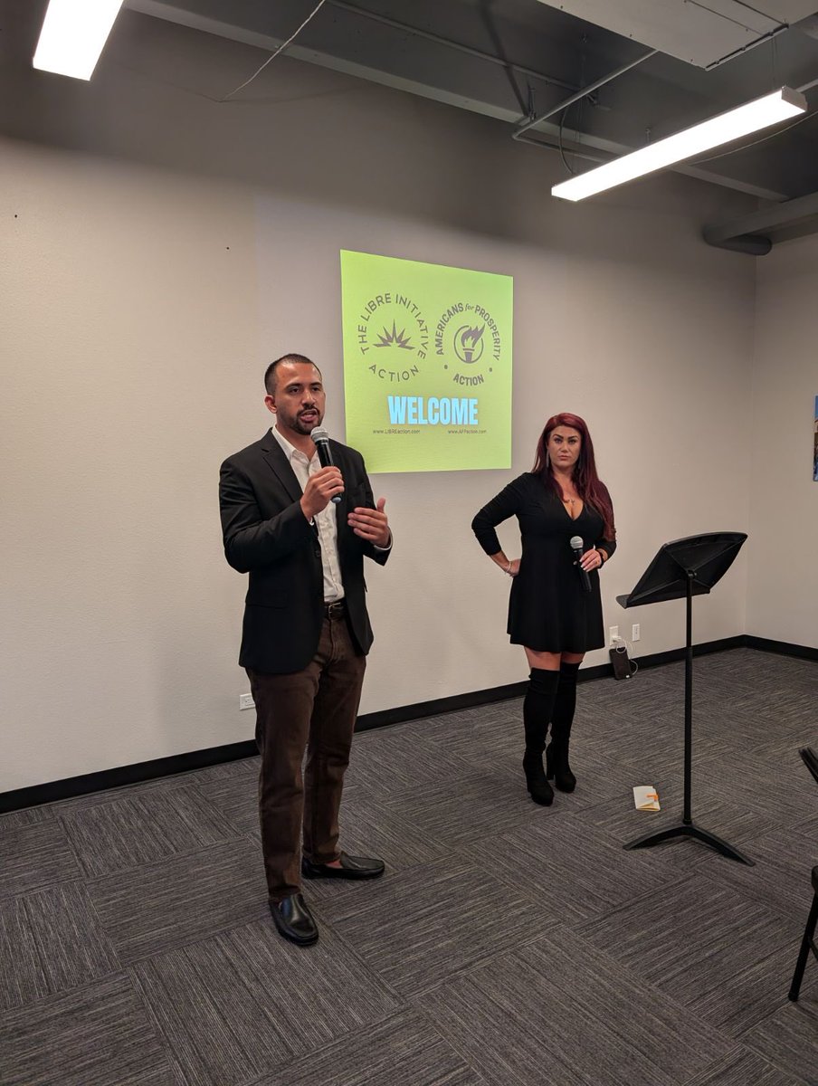 pastorGtorrez's tweet photo. Tonight, activists from around the city gathered as @LIBREAction Colorado and @AFPAction announced their official endorsement of #GabeEvans for Congress #CD8 Its time to get involved and activate! Scan QR to be contacted. Let’s get to work! #LIBREAction #AFPAction #CO08 https://t.co/Cj63Lkg9AH