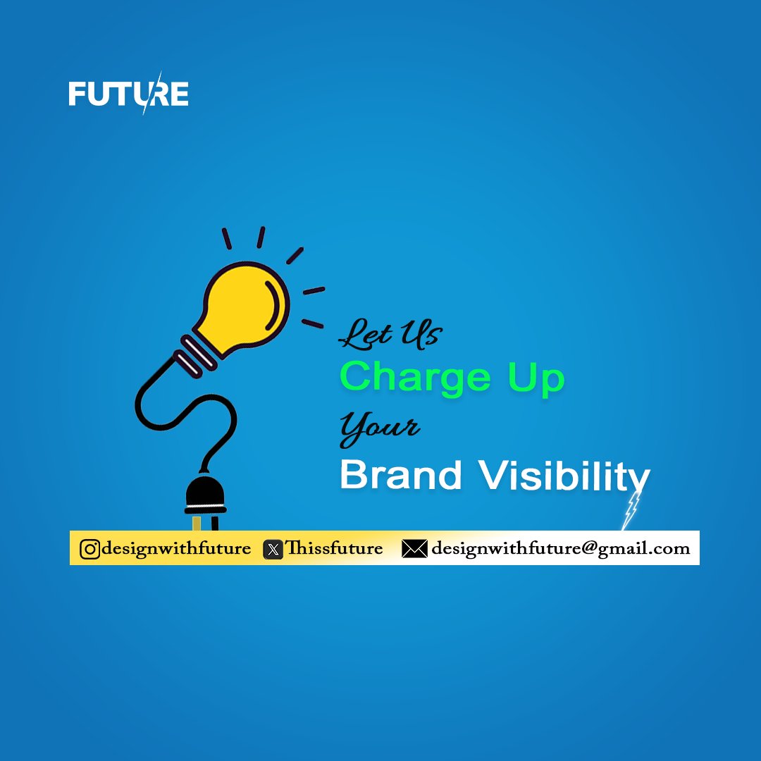 Thissfuture's tweet image. We provide GRAPHICS DESIGNS services for all kinds of businesses. | Future
Our Services :
✅Logo Design 
✅Business Presentation 
✅LetterHead Designs
✅Banners/Fliers Design 
✅Social Media Posts Design