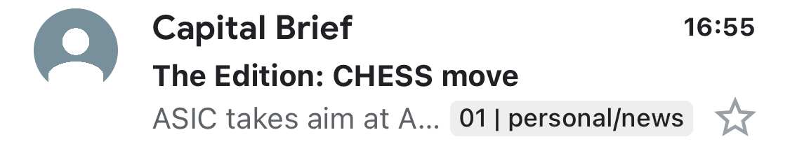 Deep respect to <a href="/CapitalBrief/">Capital Brief</a> for coming up with banger puns everyday.