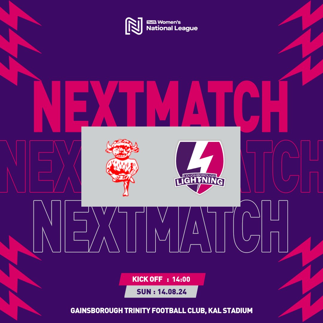 𝟐𝟎𝟐𝟒/𝟐𝟓 𝐒𝐄𝐀𝐒𝐎𝐍 𝐎𝐏𝐄𝐍𝐄𝐑 👀

🆚 @lincolncity_women 
⏰ 14:00 KO 
🏟️ Kal Stadium, Lincoln 

Lightning look to strike in our first test of the campaign where we take on Lincoln City away from home. 

#lightningstrikes⚡️