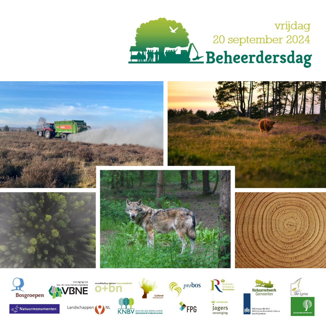 Het programma van de #beheerdersdag is bijna rond. Het belooft een super interessante dag te worden, waarbij je kunt kiezen uit veel interessante onderwerpen, zoals wolven, verdamping van bossen en Nederlands kwaliteitshout (herkennen). Info en tickets: Beheerdersdag.nl.
