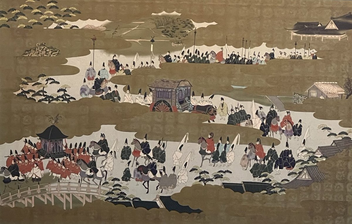 subrow326's tweet image. 今日はお墓参りのあと岐阜市北鶉の玄徳亭さんへ　天ぷら付きいろいろざるそば3種盛り（田舎ざる、細打ちざる、黒ごまざる）を注文　田舎ざるは麺が太くて風味が強くモッチリした食感が特徴　天ぷらはサクサクです😋　4枚目は、店内にある「平安絵巻」で「悪いこと」を吸い取ると云われているそうです☺️