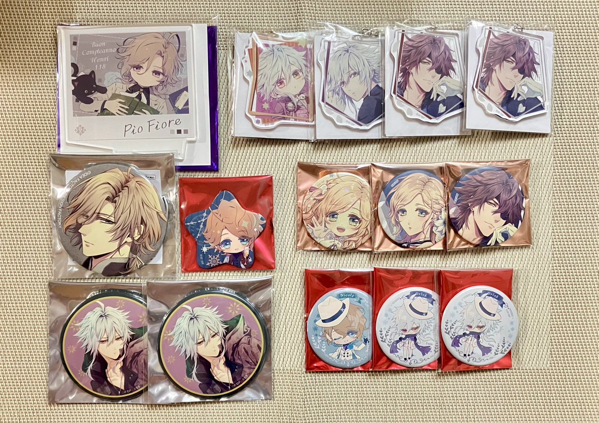cha_co_exchange's tweet photo. 【交換】ピオフィオーレの晩鐘 ピオフィ 5周年 まるくじ オトスト オトガ ピオミュ オトカプ 単独 

譲: 画像参照
(リリアーナ ギルバート ニコラ オルロック アンリ)

求はリプに記載→

オトパ両日手渡し可
検索からでもお気軽にお声掛けください
宜しくお願い致します…！ https://t.co/C3RGKSqvSO