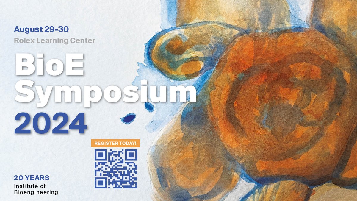 EPFL Institute of Bioengineering (@epfl_bioe) on Twitter photo Join us this Aug. 29-30 at <a href="/EPFL/">EPFL</a>
for bioe2024.epfl.ch, celebrating 20 years of <a href="/EPFL_BioE/">EPFL Institute of Bioengineering</a>!
✨ Top speakers from the cutting edge of bioengineering!
✨ Posters!
✨ Networking, BBQ & DJ Party!
✨ Final deadline to register: Aug 20, noon (CEST)
<a href="/EPFLEngineering/">EPFL School of Engineering</a>, <a href="/epflSV/">EPFL Life Sciences</a> Join us this Aug. 29-30 at <a href="/EPFL/">EPFL</a>
for bioe2024.epfl.ch, celebrating 20 years of <a href="/EPFL_BioE/">EPFL Institute of Bioengineering</a>!
✨ Top speakers from the cutting edge of bioengineering!
✨ Posters!
✨ Networking, BBQ & DJ Party!
✨ Final deadline to register: Aug 20, noon (CEST)
<a href="/EPFLEngineering/">EPFL School of Engineering</a>, <a href="/epflSV/">EPFL Life Sciences</a>