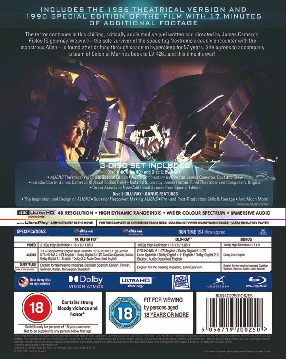 SciFiNow's tweet photo. Before #AlienRomulus came James Cameron’s epic sequel #Aliens!
Relive Ripley’s legendary fight against the Xenomorphs on incredible 4K Ultra HD & Blu-Ray
https://t.co/9HCdIcTkLe
...
#AlienFranchise
#AlienSeries https://t.co/q2mjb5ZFo0