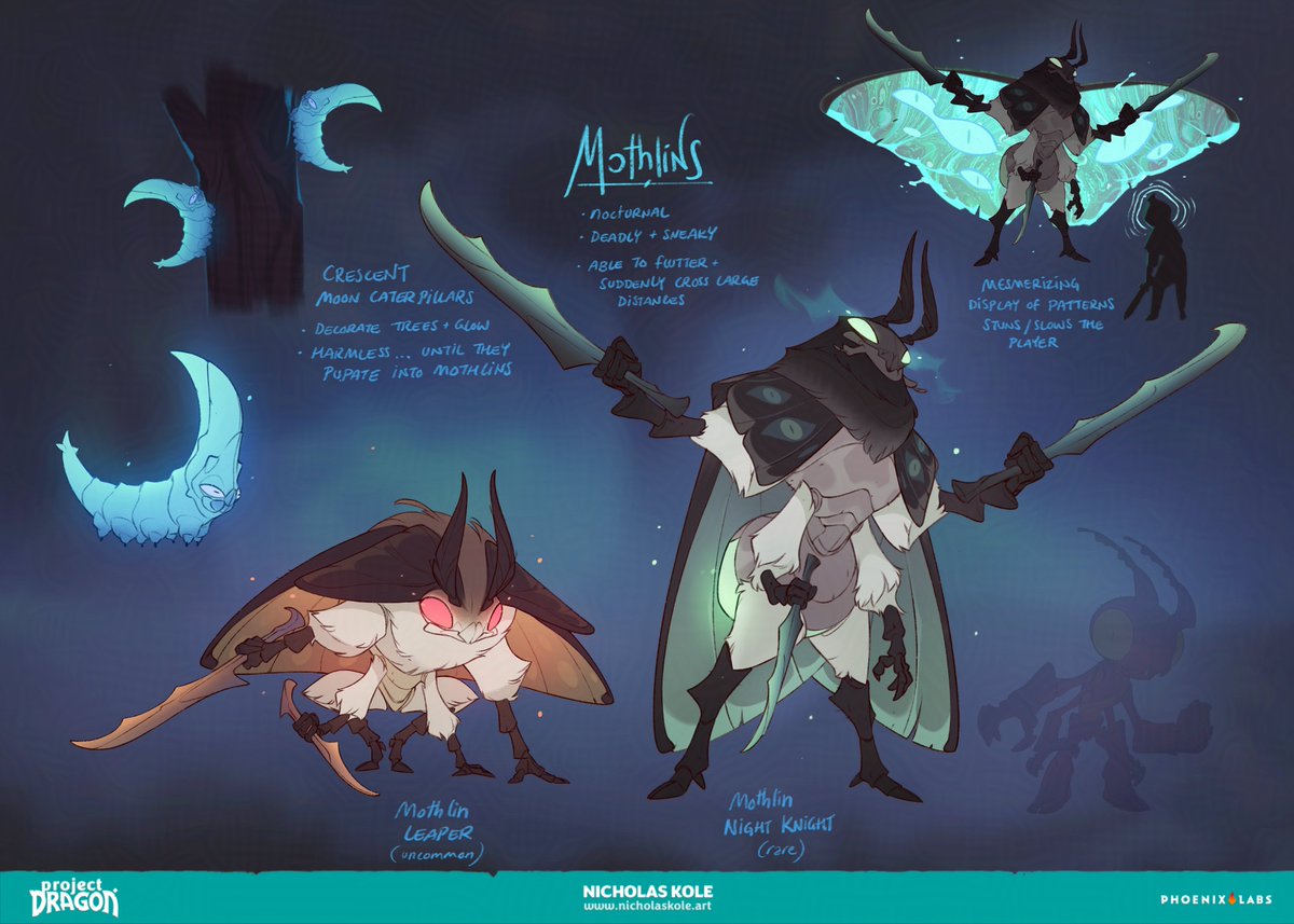 FromHappyRock's tweet image. Long after the sun sets and the night begins to deepen, the Mothlins come out...