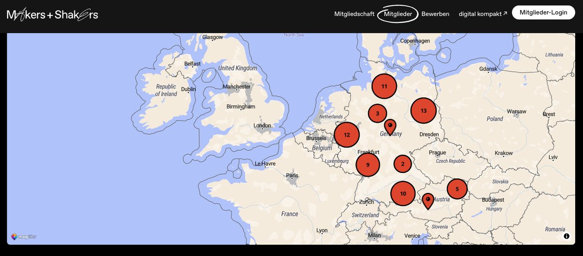 Ich liebe manchmal die kleinen Features von Produkten – wie die interaktive Karte unserer Business-Community Makers &amp; Shakers! 🤩 Jörg Herbst und Newcubator haben diese gebaut, um lokale Treffen zu erleichtern. Einfach mal gemacht und das schnell und mitdenkend! 🙌