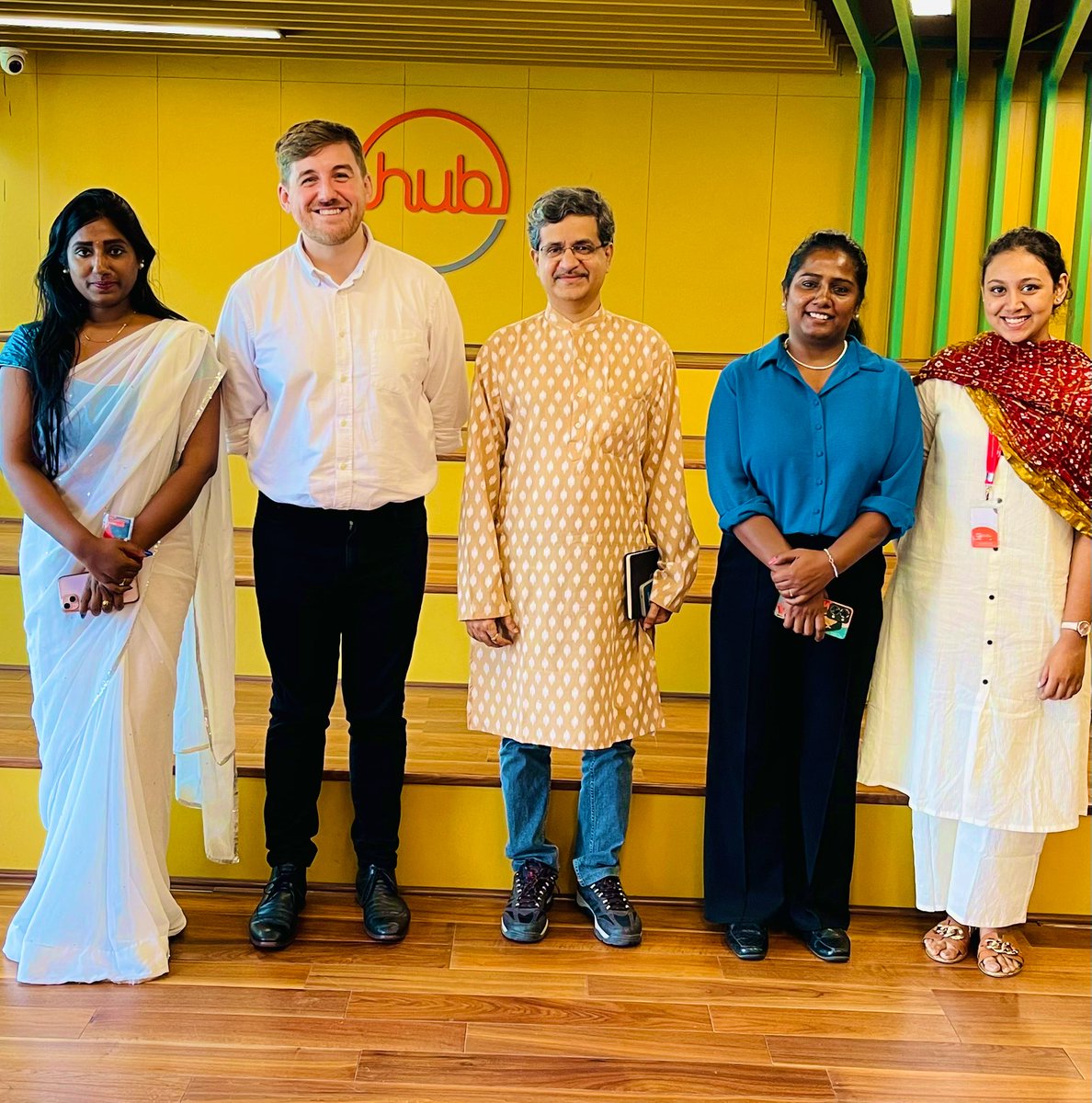 Great meeting with <a href="/THubHyd/">T-Hub</a> today! We discussed the great partnership with <a href="/wales_global/">Global Wales</a> &amp; the opportunities to strengthen the #WalesIndia partnership in tech &amp; innovation. Together, we can drive foster a thriving ecosystem for startups. #Innovation #WalesInIndia 🇮🇳🏴󠁧󠁢󠁷󠁬󠁳󠁿