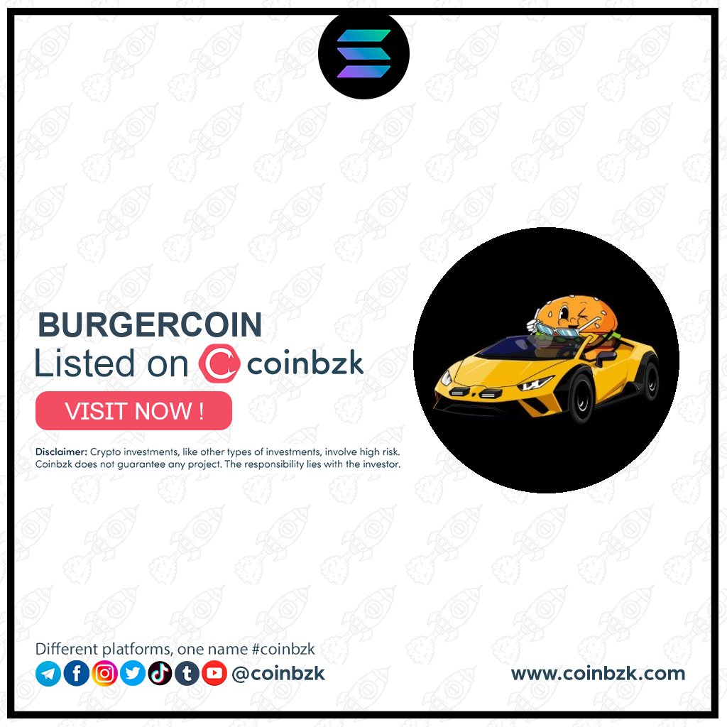 coinbzk's tweet photo. 📣 New Listing 📣

Coin : BURGERCOIN

Chain : SOL

Contract: Gc2yDSR1rUZ4QuWc4yxQ3y7cvAA2AE2QmrjP3a8mpump

View the project on coinbzk: BC ( https://t.co/0RVvFlbvKB )

@burgercoinxmeme

#coinbzk #BC #GEM #SOL https://t.co/mCxye7sqgs