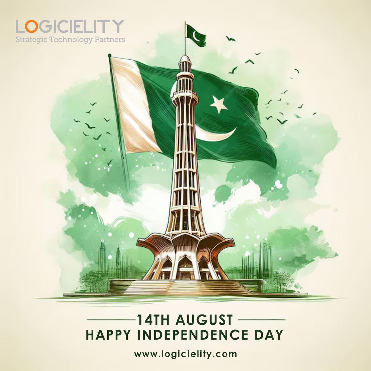 logicielity's tweet photo. May the legacy of our founders continue to inspire us. Wishing a joyful Independence Day to all Pakistanis. May our nation forever be united and prosperous. #PakistanIndependenceDay #14August2024 #Logicielity https://t.co/G0U909gpHY