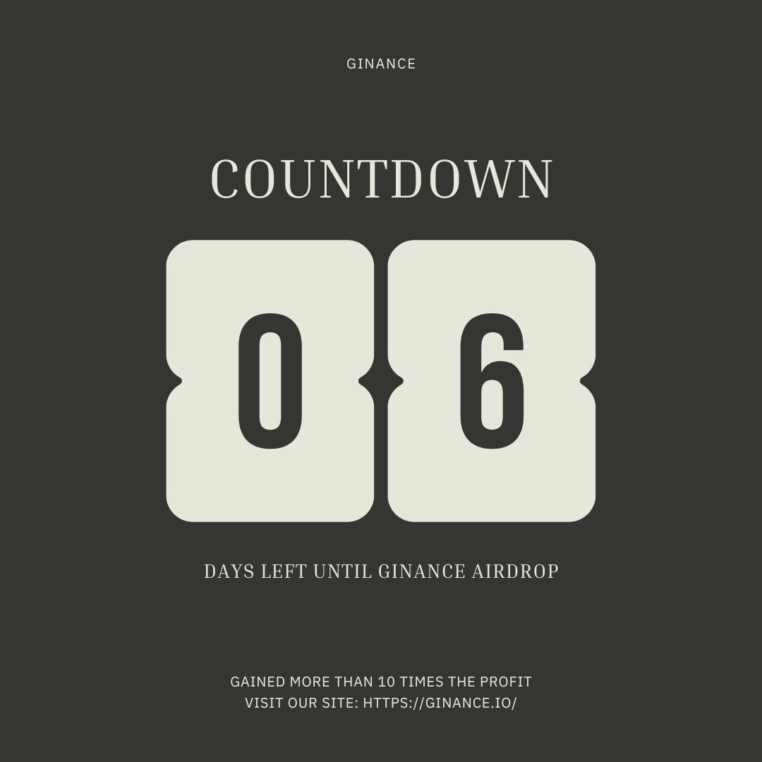 ⏳Countdown 6 days 

🎮TapTap every day to get more $GP.
🥇The first #TapToEarn game on the Base chain.
🌙Coming to the moon.
#countdown #AirdropGiveaway #Giveaway #Web3 #GameFi