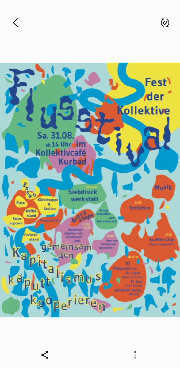 jokoeni's tweet photo. Kommt zum Flusstival
Das Fest der Kollektive 
https://t.co/STSWUYRKf2 https://t.co/CLj3ElP7w6