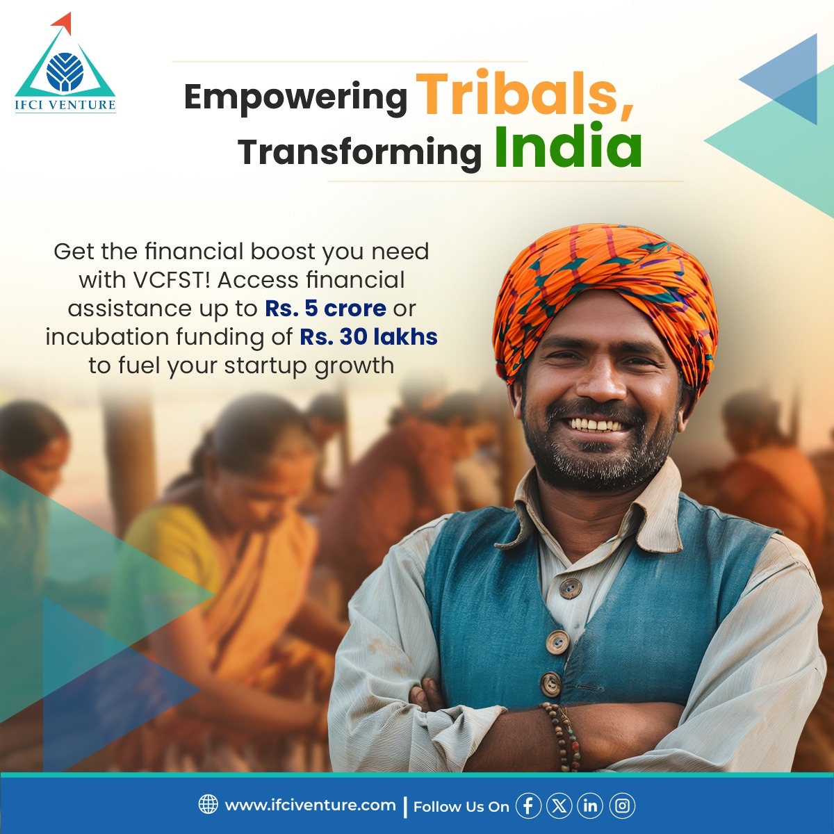 Ready to elevate your venture? Let VCFST support your dreams! VCFST provides up to Rs. 5 crore in financial assistance and Rs. 10 lakh annually for 3 years in incubation funding, totalling ₹30 lakh.

#VCFST #Entrepreneurs #StartupIndia #TribalEntrepreneurs #TribalEQ #mota
