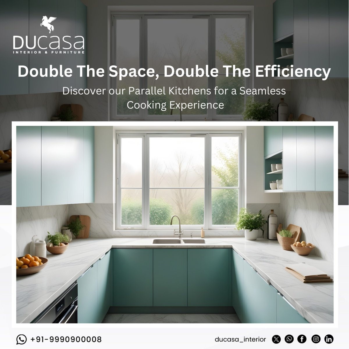 Ducasainteriors's tweet image. Transform your kitchen into a hub of functionality and style with our innovative parallel kitchen designs. Enjoy a seamless cooking experience that maximizes space and enhances your everyday life.
#DucasaInteriors #KitchenDesign #ParallelKitchens #EfficientLiving #HomeMakeover