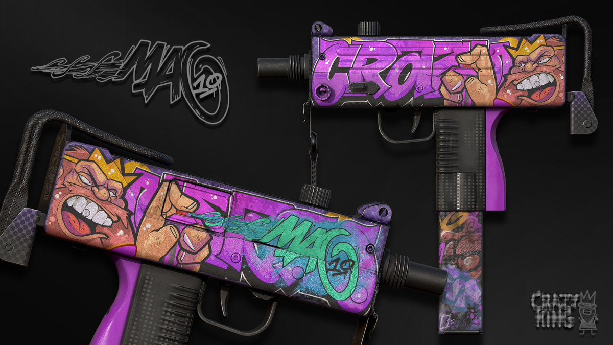 Hello, CS2 world! glad to present 

MAC-10 | Crazy King  for <a href="/CounterStrike/">CS2</a>
Looking forward to your support!

steamcommunity.com/sharedfiles/fi…

#cs2 #cs2workshop #steamworkshop