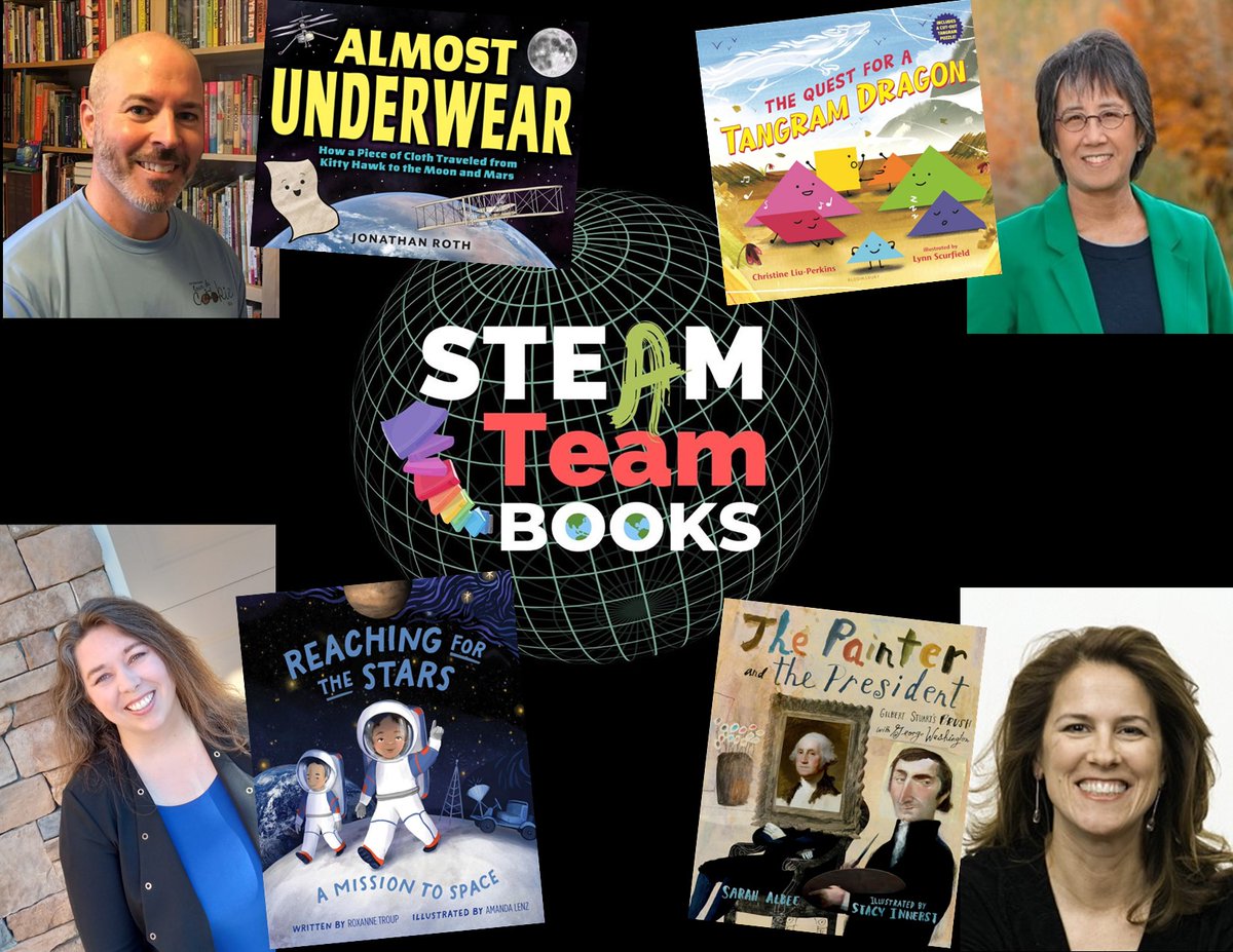4 @SteamTeamBooks authors share about their upcoming awesome NF August books.  
mariacmarshall.com/single-post/th… Jonathan Roth <a href="/LittleBrownYR/">Little, Brown Young Readers</a>  Christine Liu-Perkins <a href="/BloomsburyPub/">Bloomsbury U.S.</a>  @sarahalbee Calkins Creek <a href="/RoxanneTroup/">Roxanne Troup</a> @schifferkids #interview #kidlit