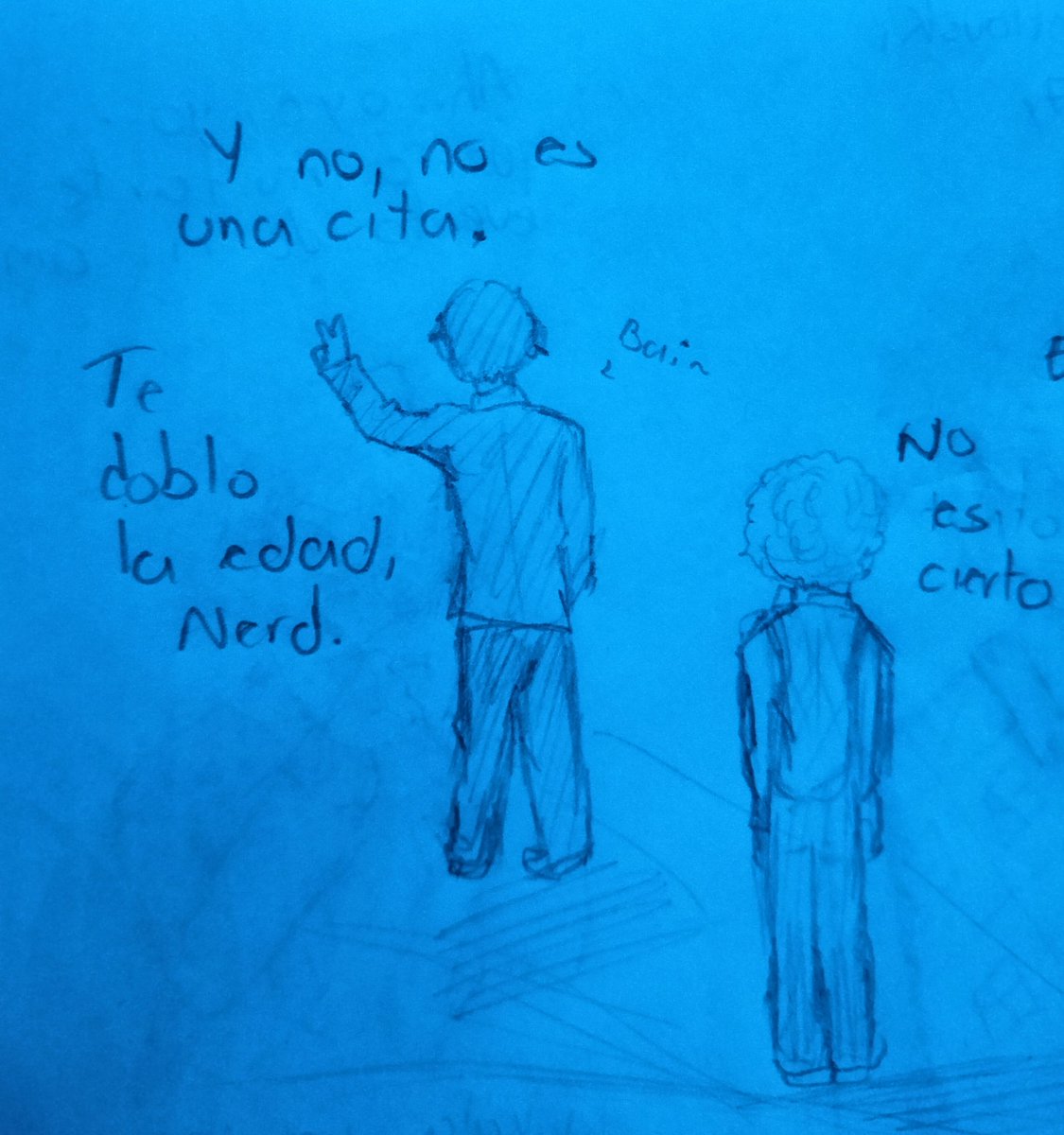 Brii_xda's tweet photo. (2/2)

Ay mi nene, komo q "casi nada"?🤨

Na, hablando enserio, de la nada tuve la idea de este Au y me gustó.
Quizás lo pase a digital :b

Subiré otro parte tbm

#kyman https://t.co/nVcNNz4zCx