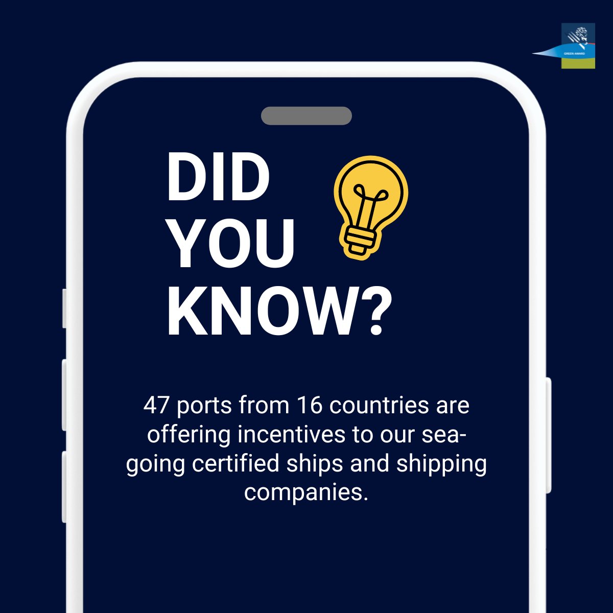 ⚓️ Ports are one of our incentive providers, offering discounts on port dues, services, products, special additional services/products, and promotions to motivate shipping companies that have chosen to follow the responsible path. Learn more 👉 bit.ly/3LUV6l8