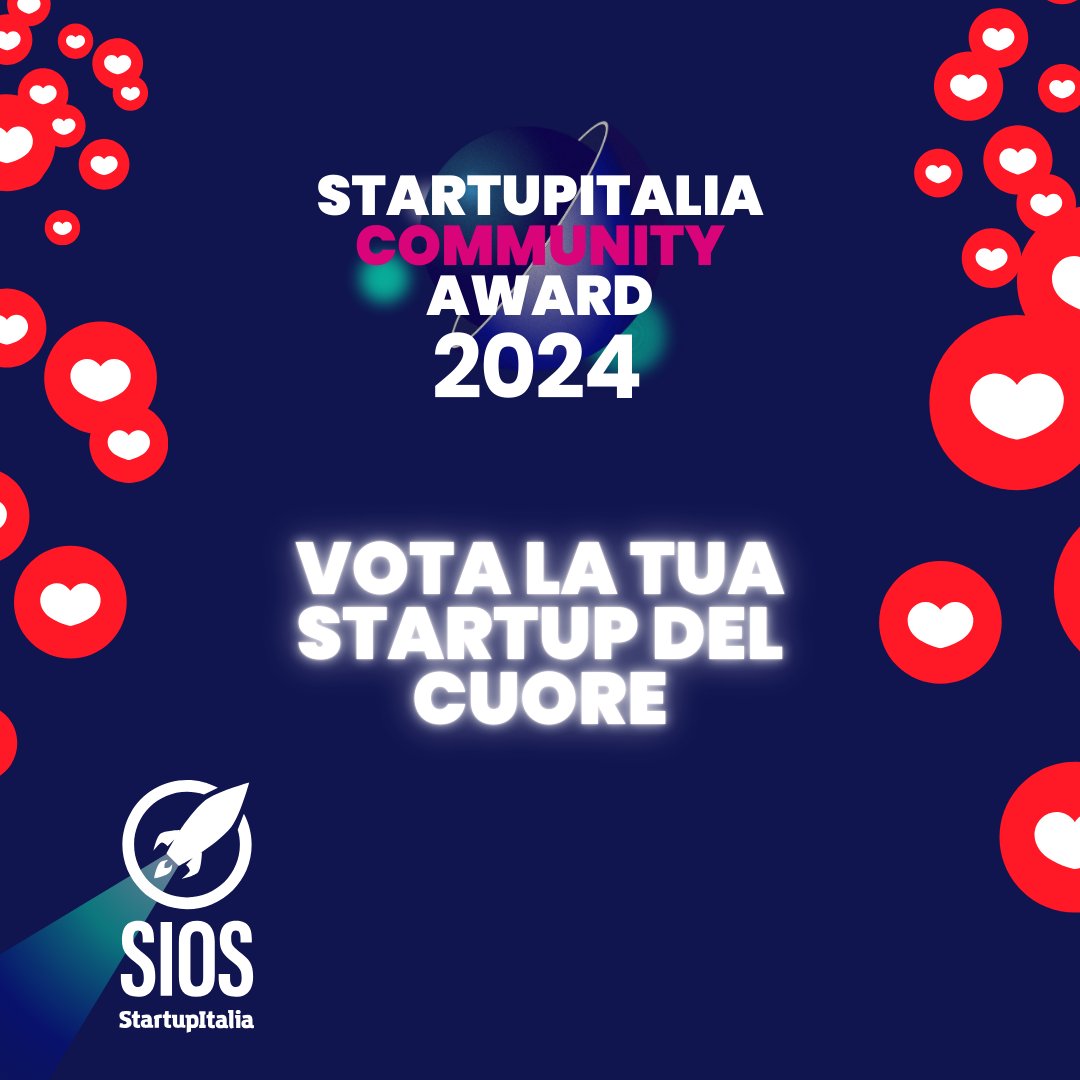 Sono tantissime le startup che si stanno candidando al #CommunityAward 2024.

Qual è la tua preferita?

Puoi esprimere massimo 10 voti entro il 3 settembre 2024.

Scorri la lista e scegli: startupitaliaopensummit.eu/startups/