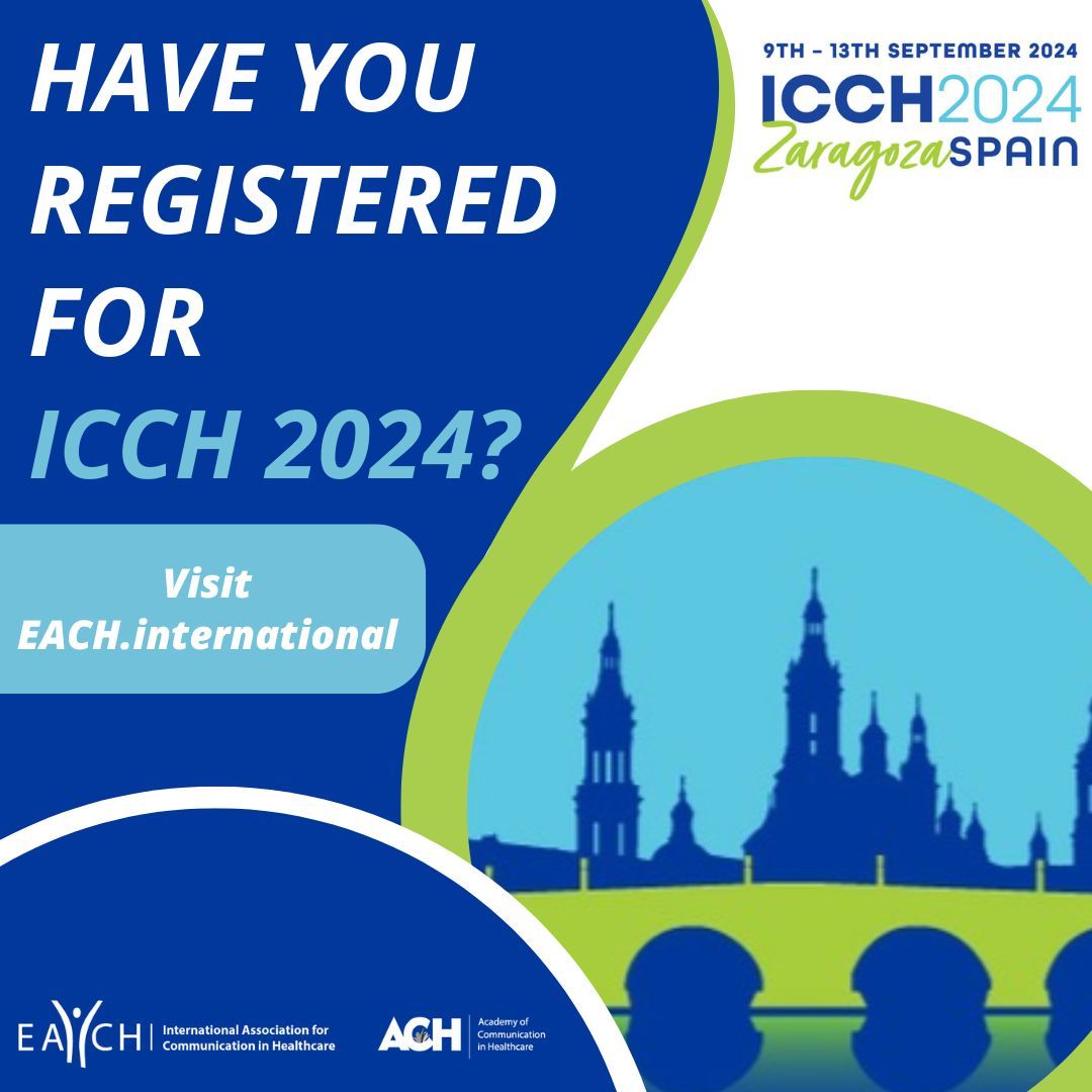 EACH_com's tweet photo. Just over 2 weeks left to register for ICCH 2024!
https://t.co/vHAAKJHjDG 
#ICCH2024 #EACHconference #Zaragoza2024 https://t.co/pVDrwkKX2t