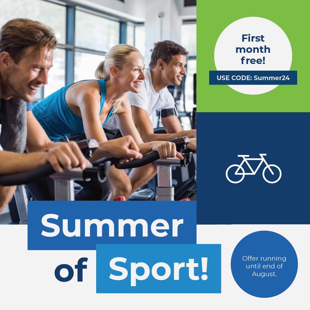 Paris 2024 may be over, but the summer of sport goes on... so make the most of it with a month FREE when you join @BewellW!!! ☀️💚 

Enjoy unlimited gym sessions, swimming, classes and sports sessions as part of your membership.

Use code Summer24: ow.ly/4ZkA50SH5nr
