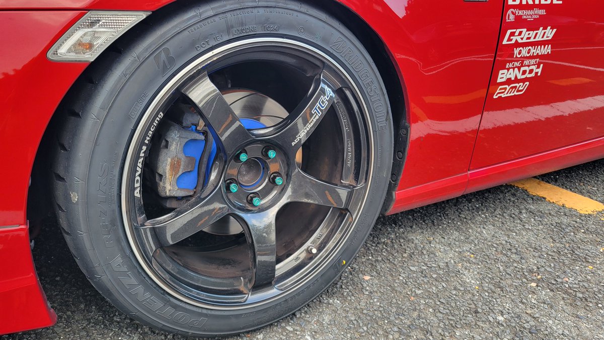 Leon8668's tweet photo. ストリート最強のタイヤ、
ポテンザ71RSをついに装着です。

まだ試運転レベルですが、圧倒的なグリップ力を感じております。

ENDLESSのブレーキと合わせて、
最高のストリート86になったと思います。

さぁ、20日の富士でテストだ🔥🔥🔥 https://t.co/Dddou7XYHX