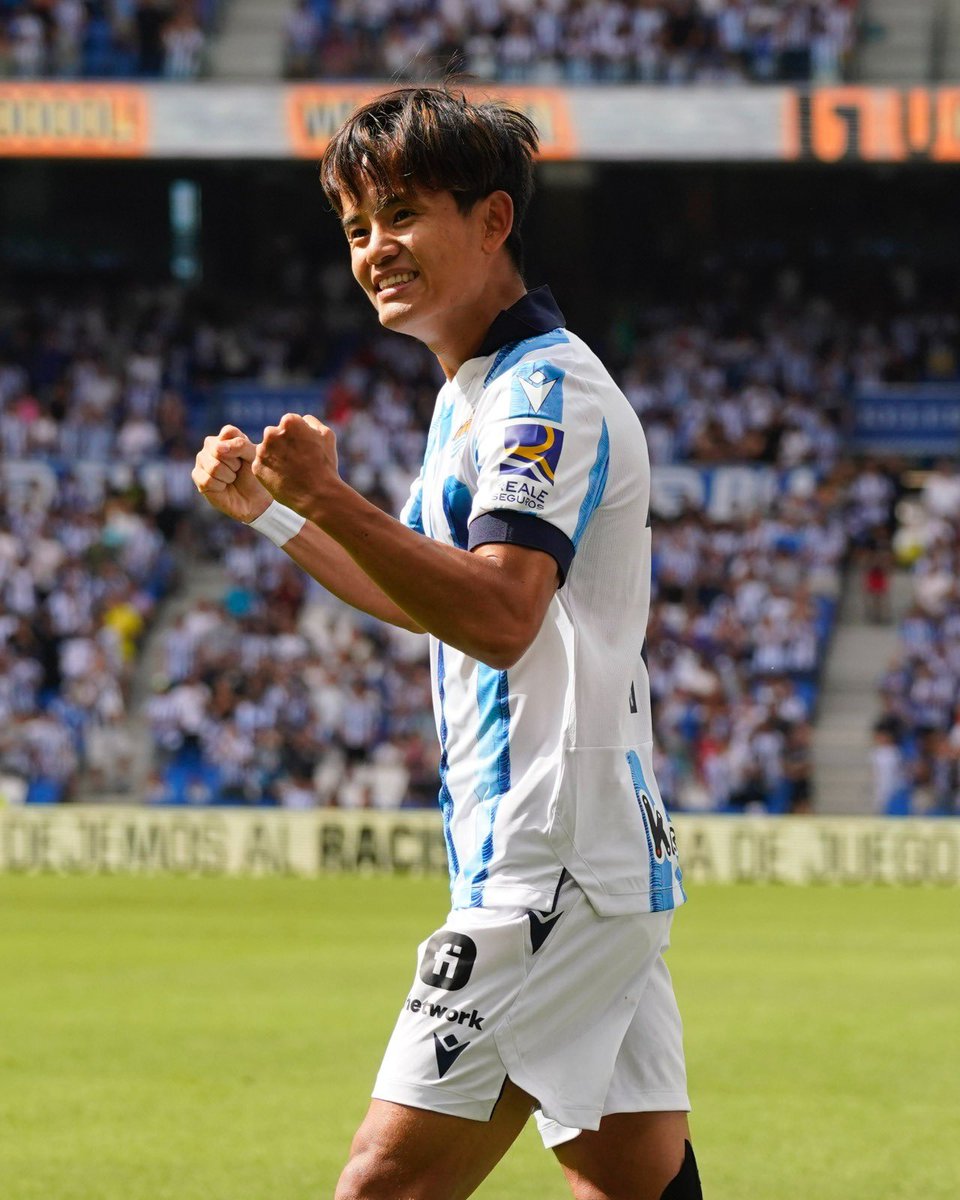 RealSociedad_JP's tweet photo. 🔙⚽ タケは加入後2シーズン連続チームの開幕戦をゴールで飾る。

🔃 【RT,リツィート】もし日曜日の試合で再び開幕弾を決めると思うなら、リツィート/リポストしよう！ https://t.co/EAuldzlSp6