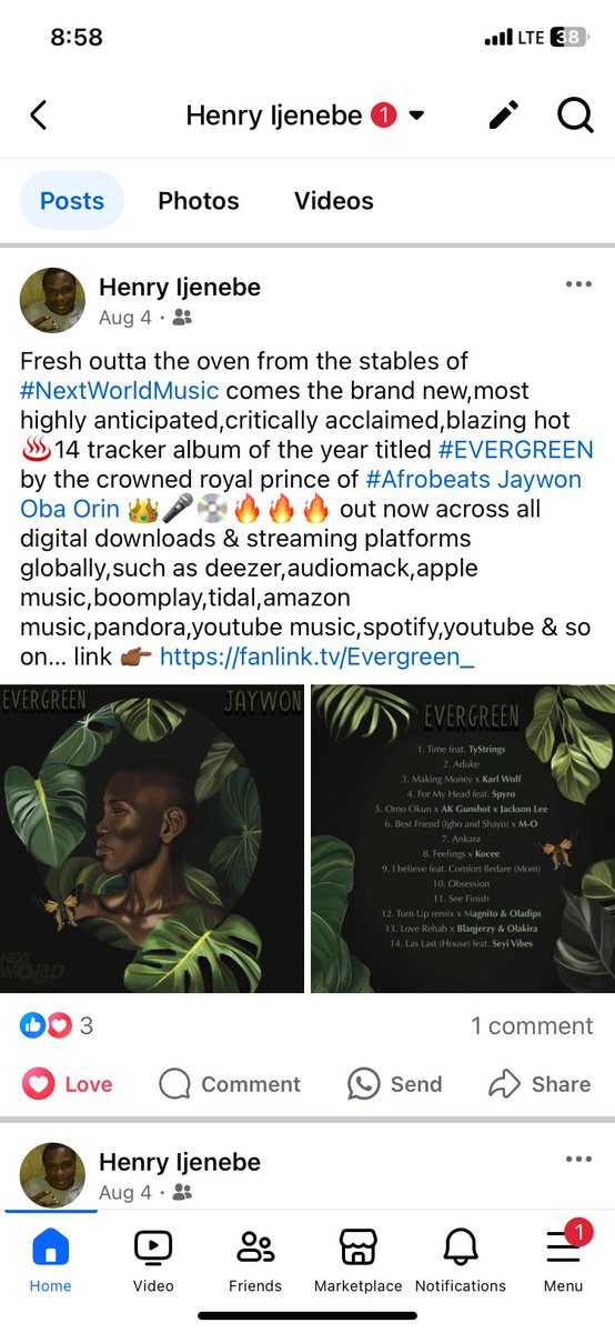 Henryfrizzle's tweet photo. Good morning Uncle @JAYWONJUWONLO abeg sir,no forget ur boy oo.. been streaming &amp; also sharing ur latest album #Evergreen since it’s release across my socials sir,facebook,tiktok,twitter pls 🙏🏻.. 0223160739,GTB,Henry Ijenebe,God bless you always sir,amen 🙏🏻❤️ Cc @NextWorld_Music https://t.co/pd3iBP9ECh