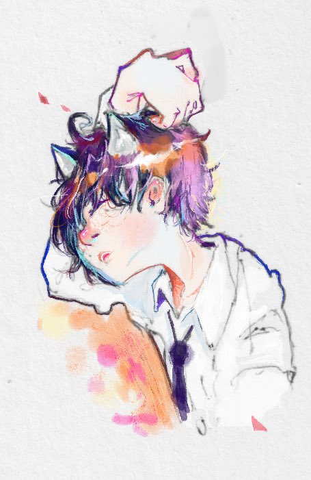 귀는 네개랍니다. 괜찮은 걸까요
#일러스트 #illust #illustlation #イラスト #수인 #スイン