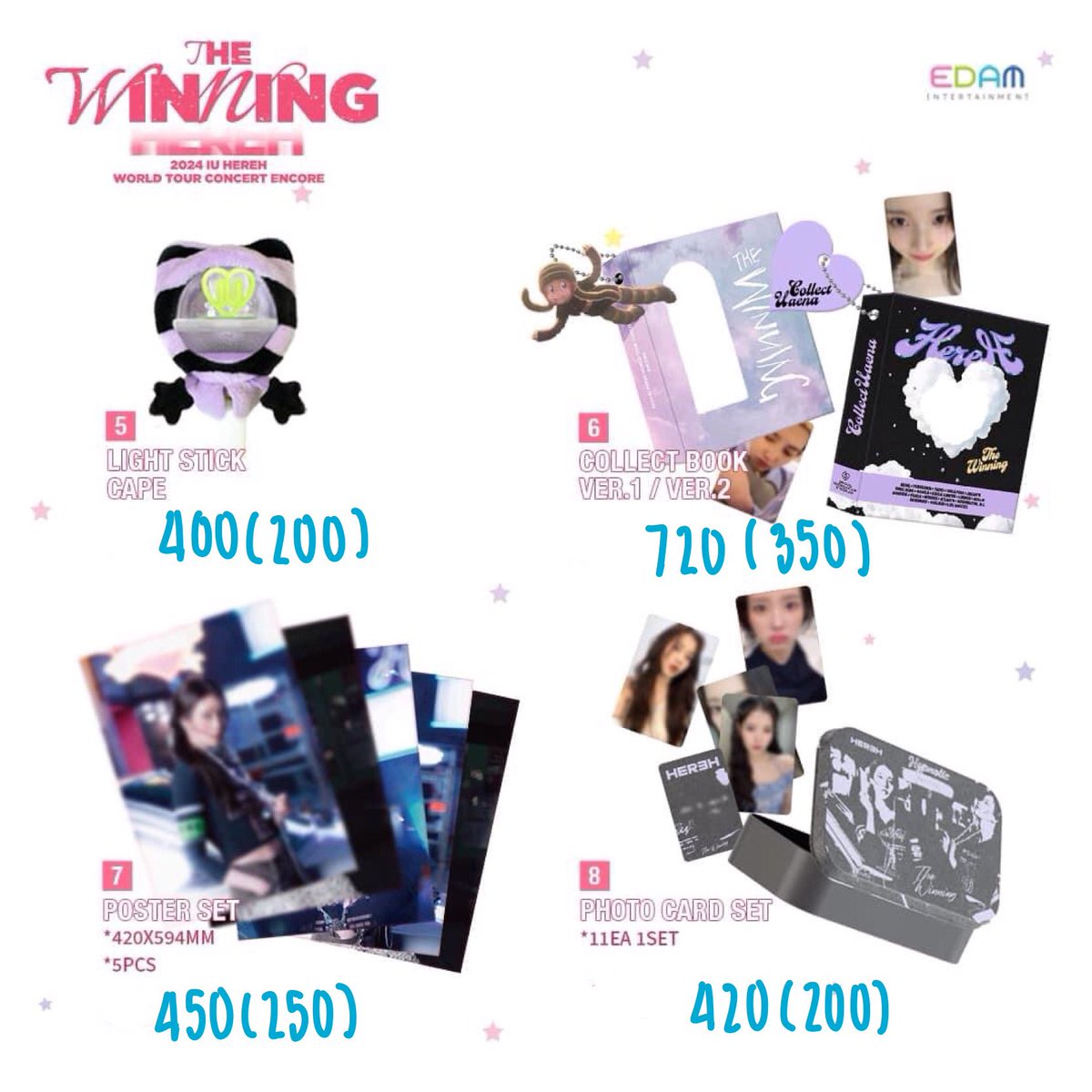 stuff_favor's tweet photo. 🌾Pre [2024 IU HEREH WORLD TOUR CONCERT ENCORE : THE WINNING] Official MD

✈️ราคารวมส่งกลับภาษีแล้ว 
✨มัดจำได้ครึ่งนึง ราคามัดจำในวงเล็บ
📦เริ่มต้น 40

เว็บเริ่มส่งสินค้า 24/9 ค่า
💕ลูกค้าที่สั่งออเดอร์กับทางร้าน มีของแถมเป็นโฟโต้การ์ดในเมนชั่นคับ

#ตลาดนัดไอยู #ตลาดนัดiu https://t.co/RY4psfUSVj