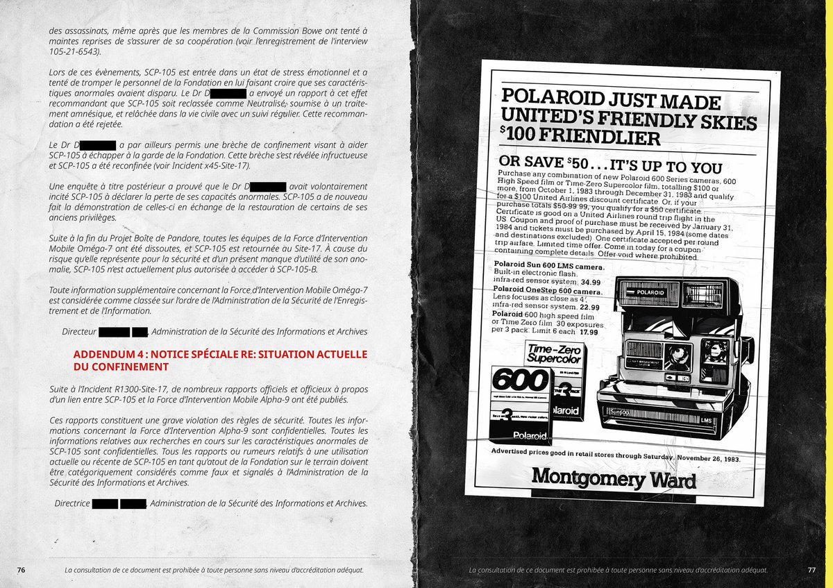 DocKrakan's tweet photo. 282 pages d'anomalies, d'objets bizarres, de procédures de confinement spéciales, de pages spéciales, et autres joyeusetés, designées et imprimées 👀 https://t.co/6mrDsPOE9m