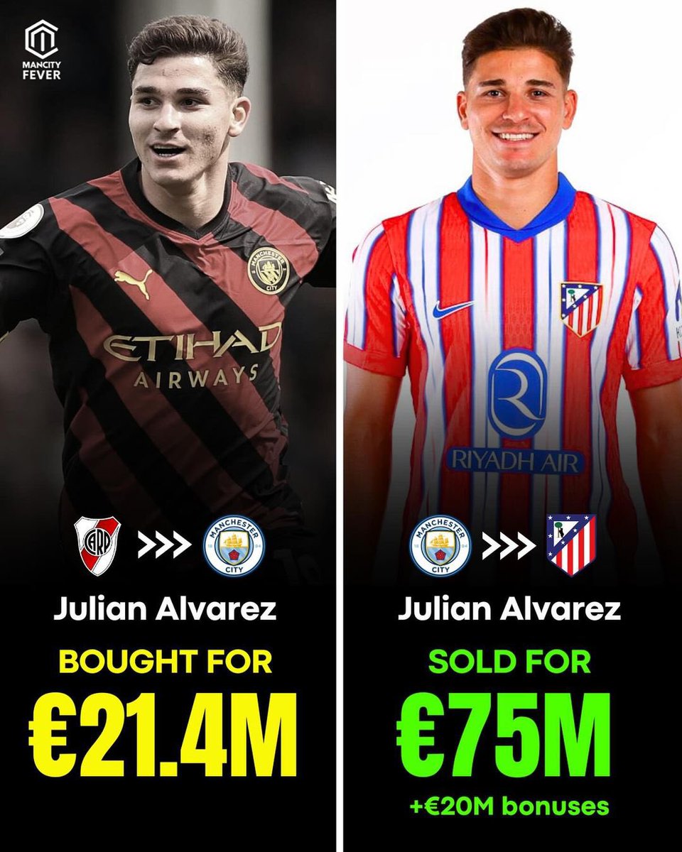 A thread of man city buying players for cheap and selling them for profit ❤️

Best ran club in the world